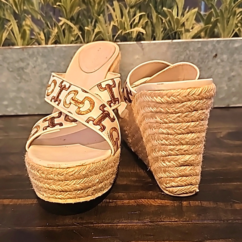 Authentic Gucci wedge heels